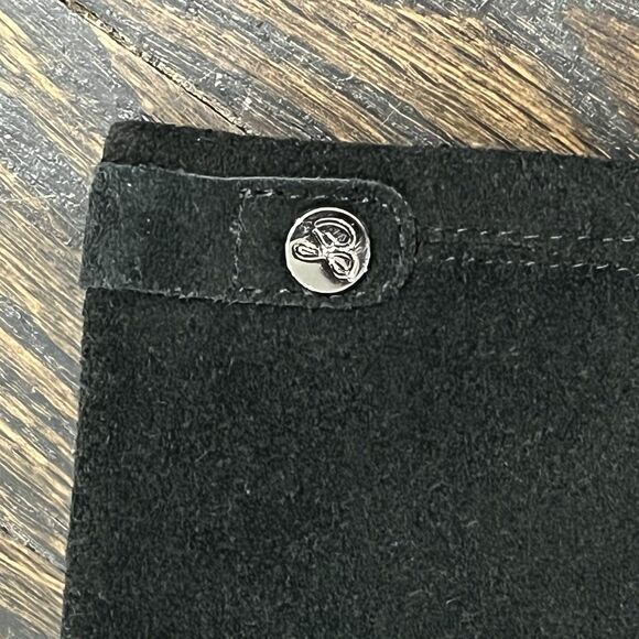 Sam Edelman Boots Women’s 7.5 Victoria Black Suede Leather Knee High Heels - Picture 3 of 9